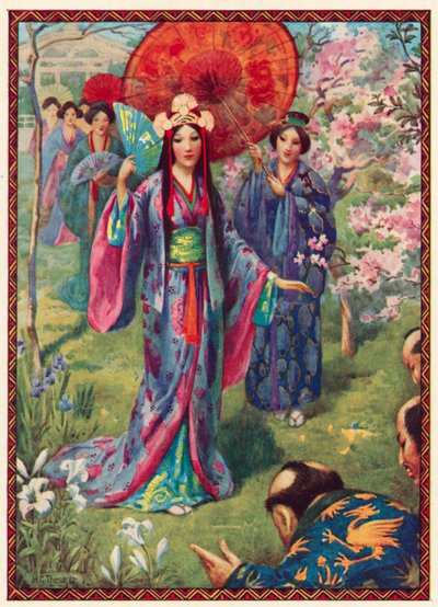 因幡の八上姫（カラーリトグラフ） 作： Harry George Theaker