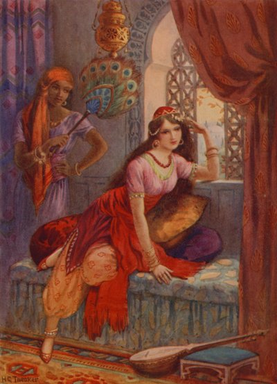 シンドバッドの花嫁（カラーリトグラフ） 作： Harry George Theaker