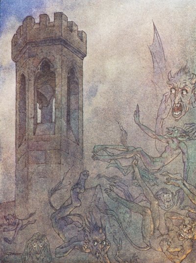 レディ・ローヘシア（カラーリトグラフ） 作： Harry George Theaker