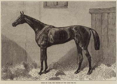 1864年のオークス賞を受賞したFille de l&39;Air 作： Harry Hall