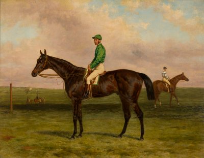 ジョッキーアップのガロパン、1875年頃（キャンバスに油彩） 作： Harry Hall