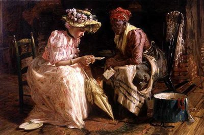 手紙（キャンバスに油彩） 作： Harry Herman Roseland