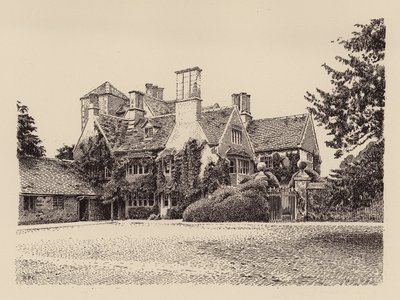 Cote House、Bampton、Oxfordshire (カラー リソ) 作： Harry Percy Clifford