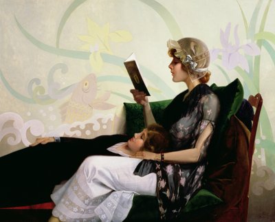 ほんのカップルの女の子、1915 作： Harry Wilson Watrous