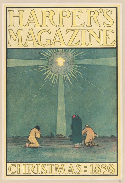 ハーパーズ マガジン: クリスマス、1898 年。 作： Harvey Ellis