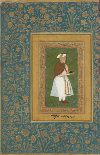 アブド・アル＝ラヒム、カーン・カーン、1627年頃（不透明水彩、インク、金、紙） 作： Hashim Hashim