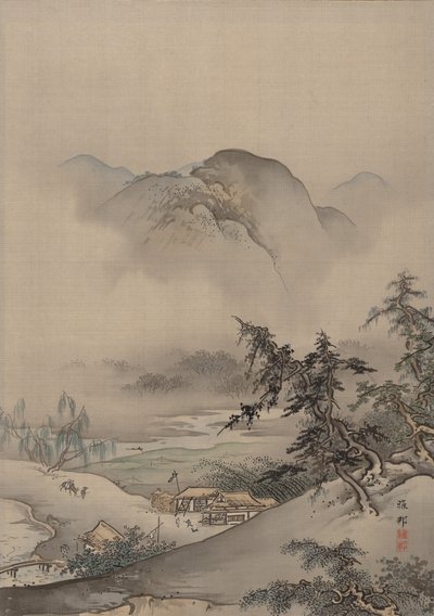 風景、カリフォルニア州。 1885-89。 作： Hashimoto Gaho