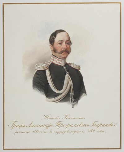 アレクサンダー・トロフィモビッチ・バラノフ伯爵 1813-1888 作： Hau