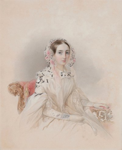 ナッソーヴァイブルクのテレーズ王女の肖像1815-1871、1838 作： Hau