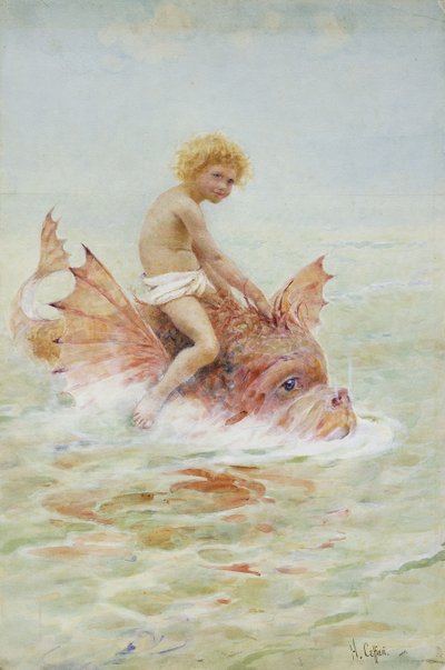 海の怪物に乗って、 作： Hector Caffieri