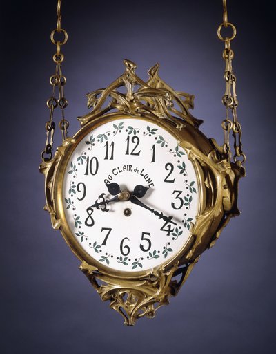ダブルダイヤルハンギングクロック 作： Hector Guimard
