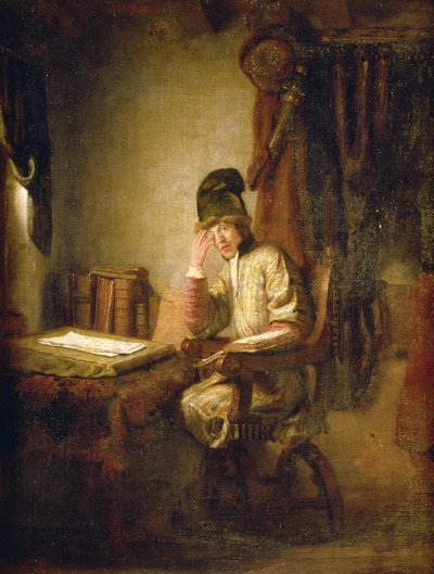 彼の研究における若い哲学者 作： Heiman Dullaert