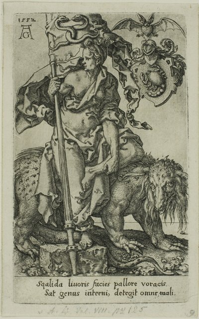悪徳からの羨望 作： Heinrich Aldegrever