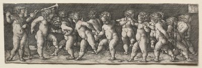 フィフティーンヌードチルドレンダンス、1535。 作： Heinrich Aldegrever