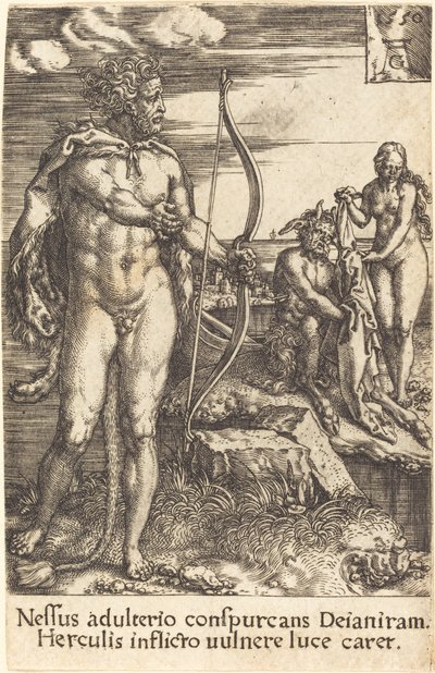 ネッススを殺すヘラクレス 作： Heinrich Aldegrever