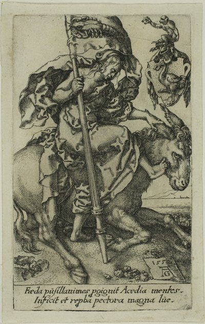 悪徳からの怠惰 作： Heinrich Aldegrever