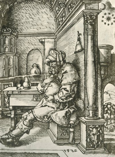 ジェイコブはジョセフの夢について瞑想している、1532年、1908年。 作： Heinrich Aldegrever