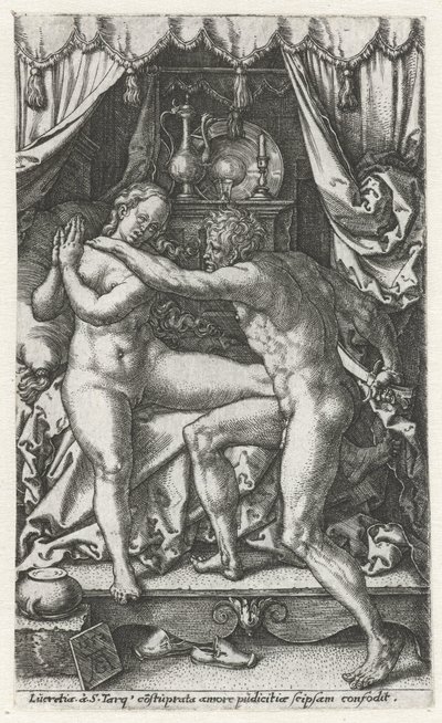 ルクレティア・エン・セクストス・タルクィニウス 作： Heinrich Aldegrever