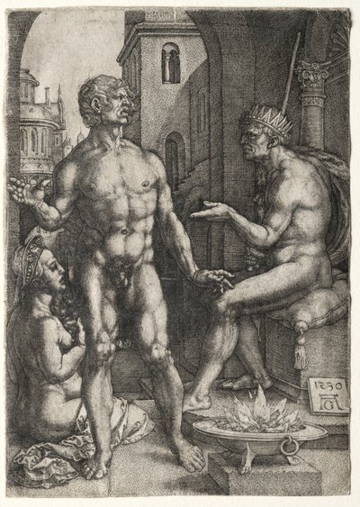 Mucins Saevola、1530。 作： Heinrich Aldegrever