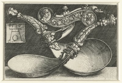 2 つのスプーンとホイッスルのデザイン 作： Heinrich Aldegrever