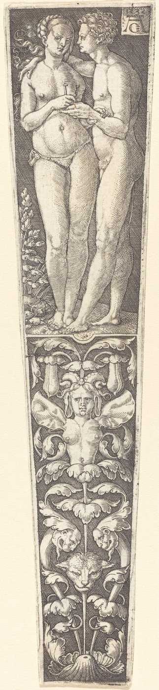 裸のカップルの飾り 作： Heinrich Aldegrever
