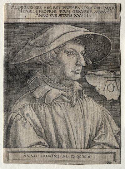 自画像 作： Heinrich Aldegrever