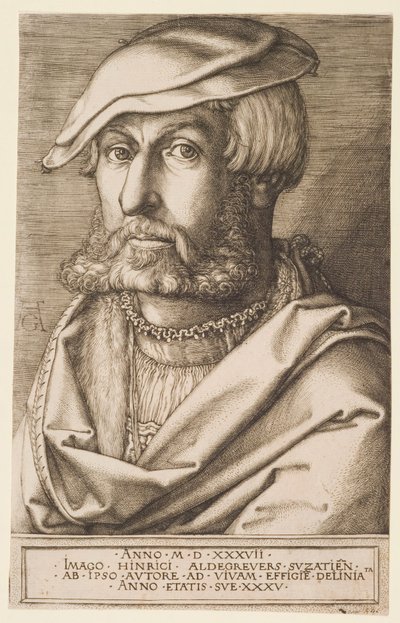 自画像 作： Heinrich Aldegrever
