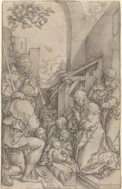 降誕、1552年。 作： Heinrich Aldegrever