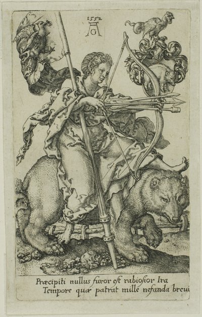 悪徳からの怒り 作： Heinrich Aldegrever