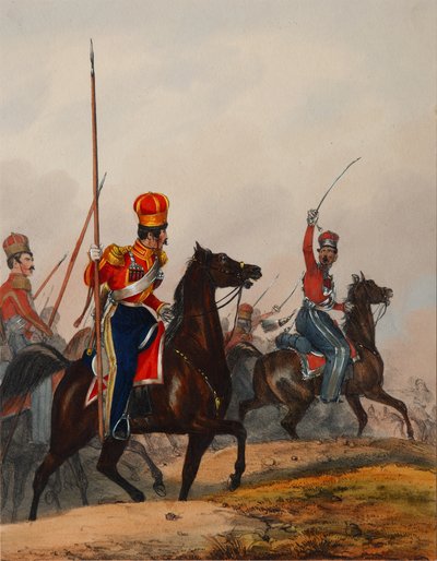 クリミアのタタール人のライフガード中隊、1840年代 作： Heinrich Ambros Eckert
