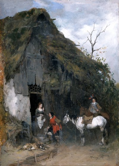 「ところで軽食」、c1850-1900 作： Heinrich Breling