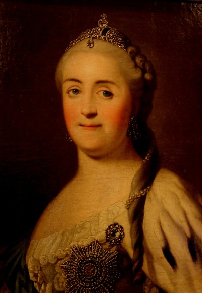皇后キャサリン2世の肖像1729-1796、1770年代 作： Heinrich Buchholz