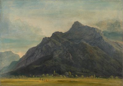 ザルツブルグ近くのウンタースベルグ 作： Heinrich Burkel