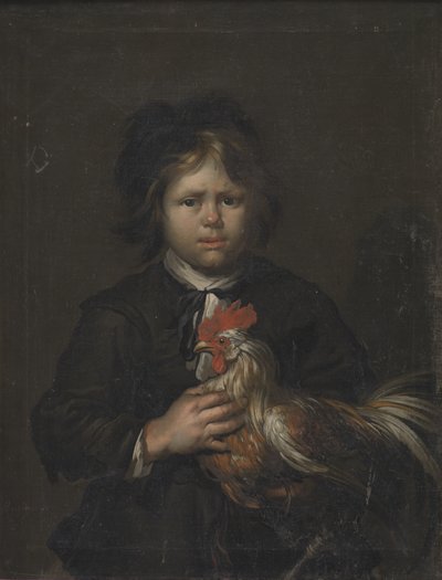 コックを持つ農場の少年 作： Heinrich Dittmers