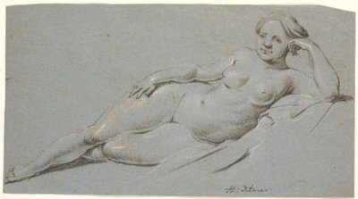 横になっている女性モデル 作： Heinrich Dittmers