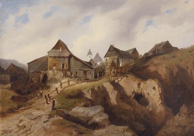 アルテンベルク近くの村 作： Heinrich Eduard Müller