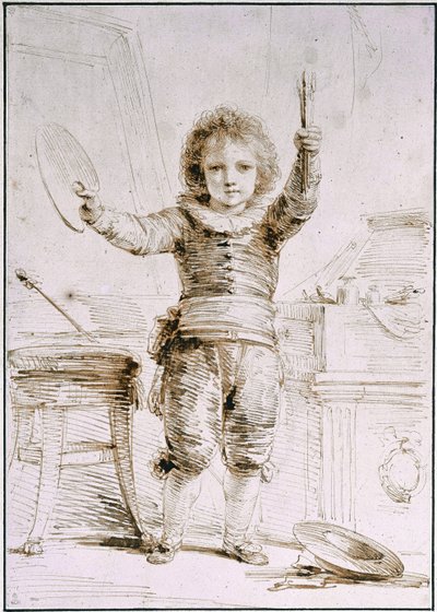 アーティストの息子c。 1793 作： Heinrich Friedrich Füger