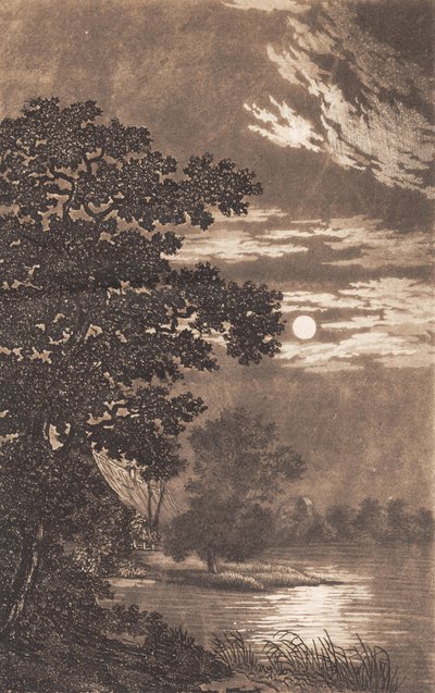 湖の上の月明かり 作： Heinrich Grosch