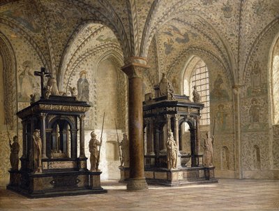 ロスキレ大聖堂、デンマーク、1874 作： Heinrich Hansen