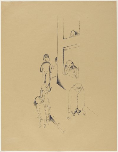 絶え間ない痛み 作： Heinrich Hoerle