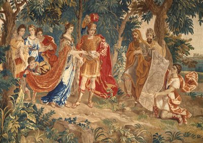 カルタゴ財団：ディドに提示された都市計画を示す詳細 作： Heinrich II Reydams