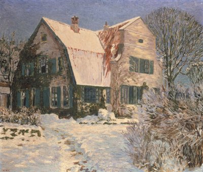 雪の家と庭 作： Heinrich Vogeler