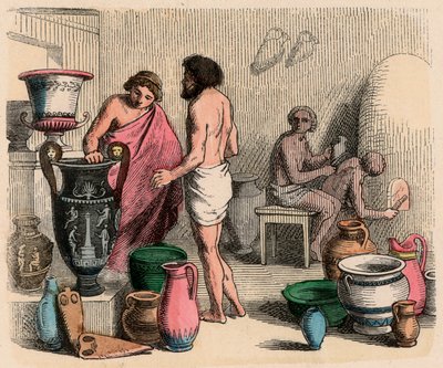 古代ギリシャ陶器 作： Heinrich Leutemann