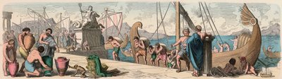 古代ギリシャ海を利用した貿易 作： Heinrich Leutemann
