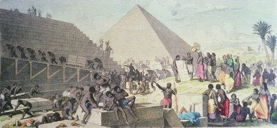 ピラミッドの建設 作： Heinrich Leutemann