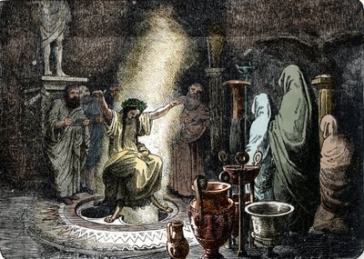 デルファイの神託 作： Heinrich Leutemann