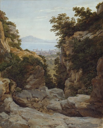 イタリアの風景、182124。 作： Heinrich Reinhold