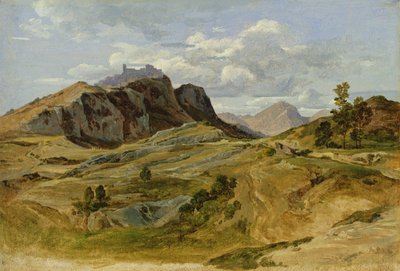 チビテッラの風景、1822年（段ボールの紙に油彩） 作： Heinrich Reinhold