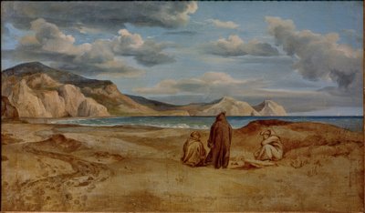 シチリア島のオルランド岬の海辺 作： Heinrich Reinhold