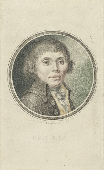 カールフィリップモリッツの肖像1756-1793年、1795年。 作： Heinrich Sintzenich